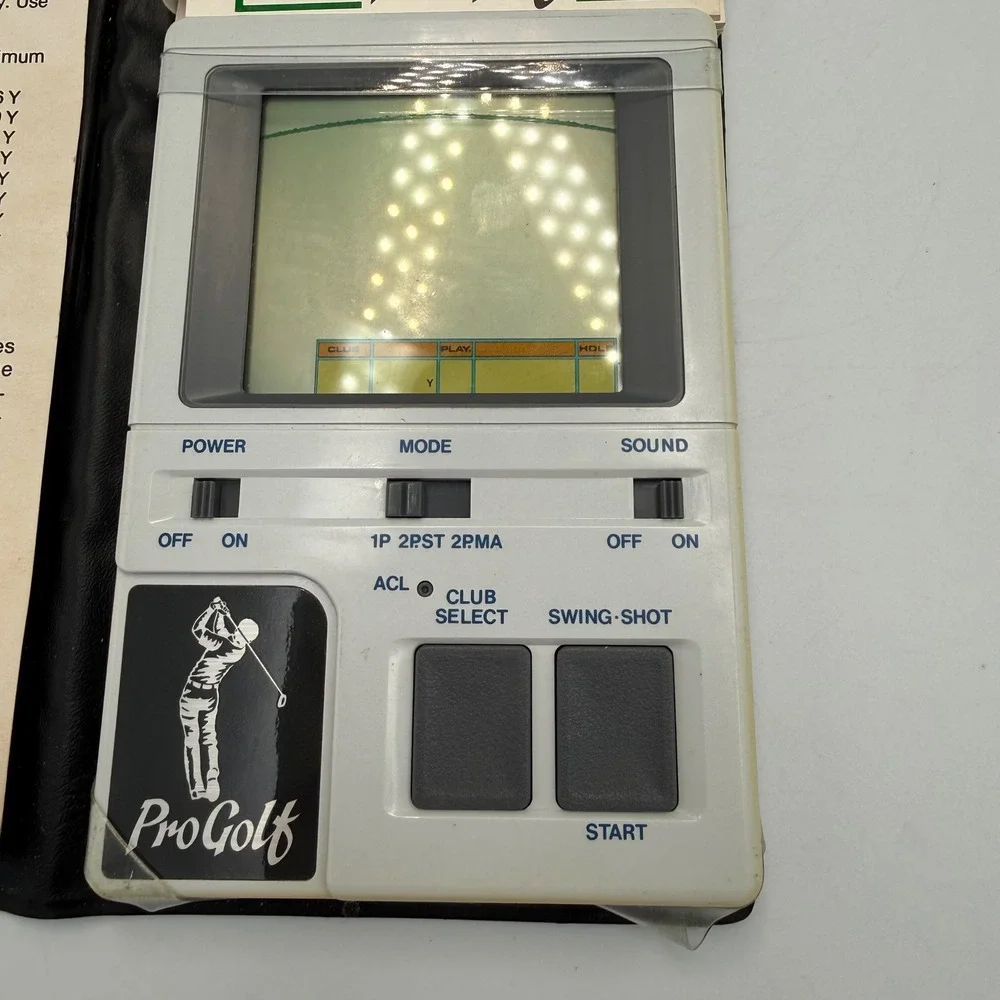 Vintage 1984 Bandai LSI Game Pro Golf Handheld Electronic Game Japan Tested